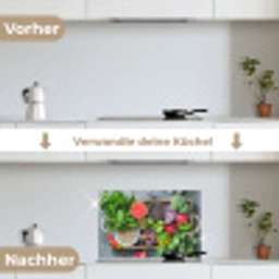 Kist - Fruit - Gezond keuken achterwand spatscherm klein -voor_na_DE