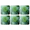 Blad - Plant - Groen - Textuur onderzetter kurk middel -3d