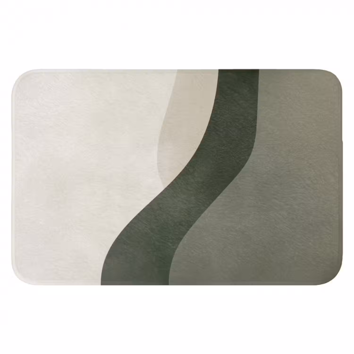 Badematte - Japandi - Grün - Abstrakt - Modern