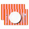 Patroon - Oranje - Fijn - Strepen Placemat vinyl groot -zzsfeer2_Kitchenyeah-website