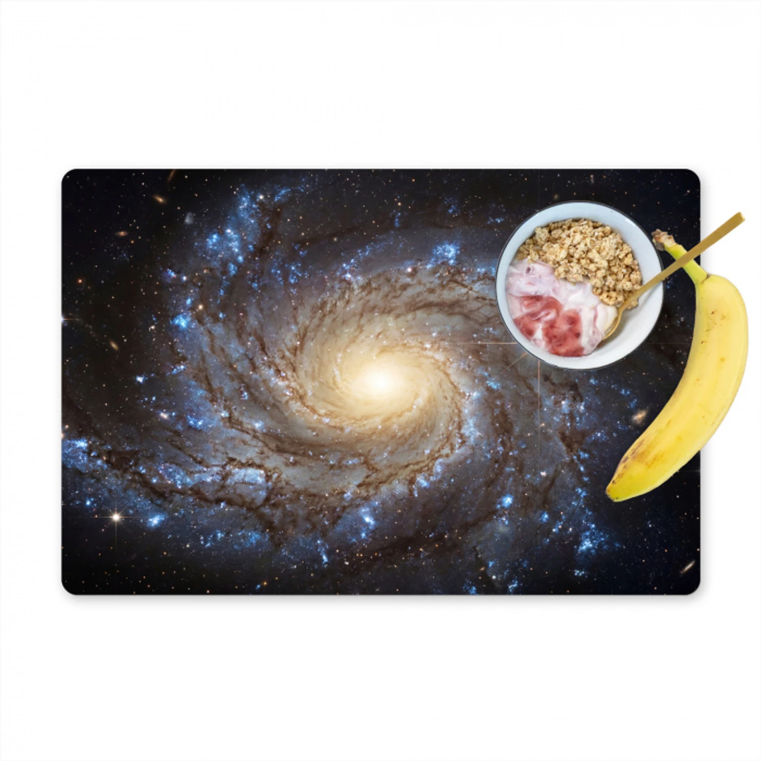 Kosmos - Sterrenstelsel - Donker Placemat vinyl groot -zzzproduct_Kitchenyeah-website
