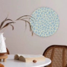 Giraf - Modern - Blauw Akoestische PET Vilt - Rond klein 838 -sfeer3