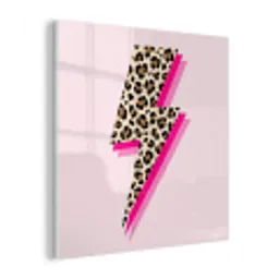 Stippen - Roze - Bliksem plexiglas 5mm klein -z3d