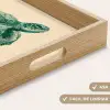 Schildpad - Sierlijk - Groen - Schild Dienblad Rechthoek middel -USP_HandgreepES