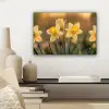 Bloemen - Geel - Wazig canvas 2cm klein -sfeer6