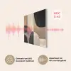 Abstract - Vlakken - Zwart - Rond PET vilt klein -USP_NL