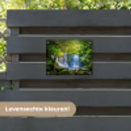 Jungle - Waterval - Australië - Planten - Natuur tuinposter los doek klein -sfeer3