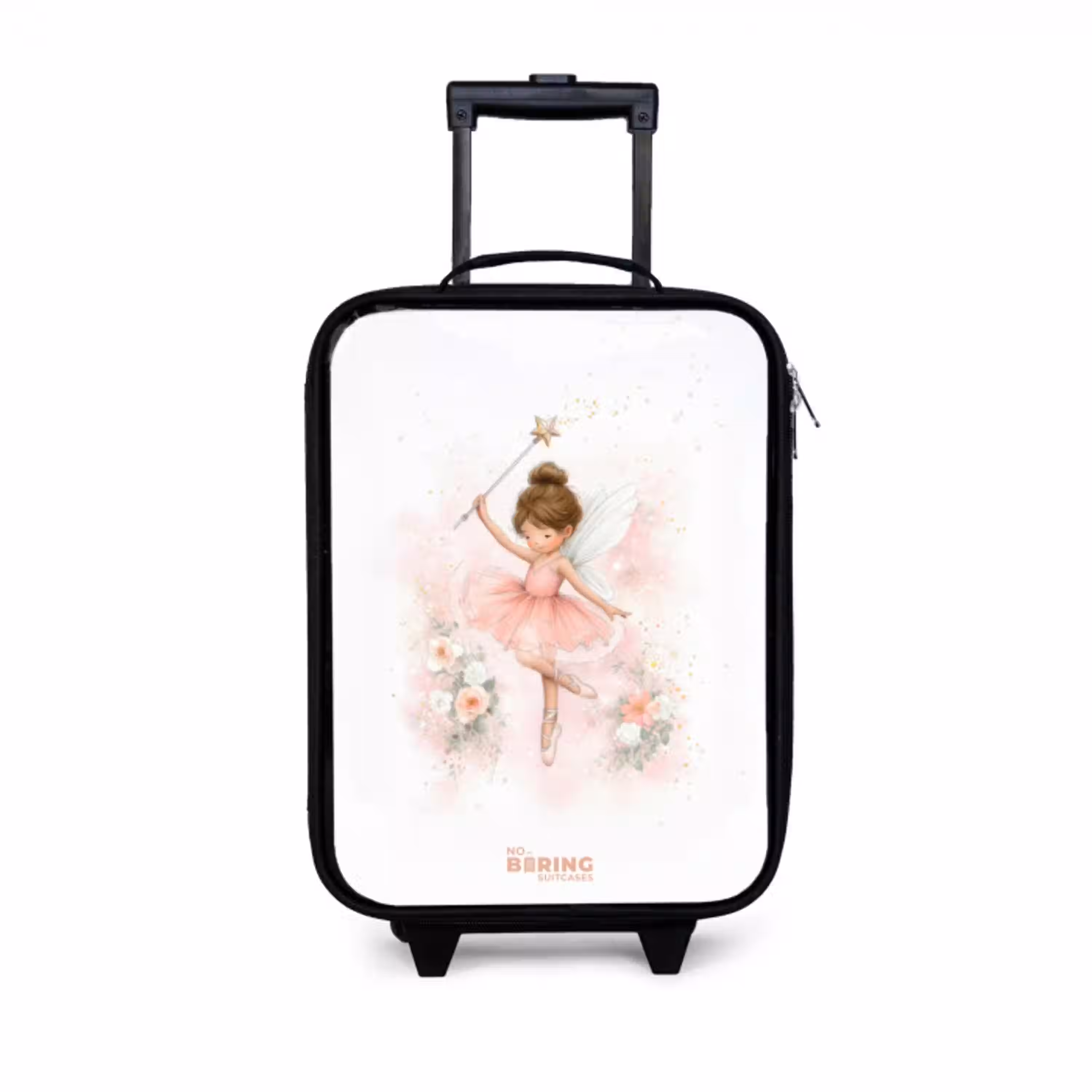 Ballerina fee in roze Kinderkoffer - Zwart klein -3d
