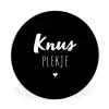 Thuis - Quotes - Knus plekje - Tekst Wandcirkel kunststof plaat 5mm dik klein -3d