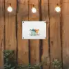 Planten - Sterren - Dinosaurussen - Oranje tuinposter los doek klein -sfeer1