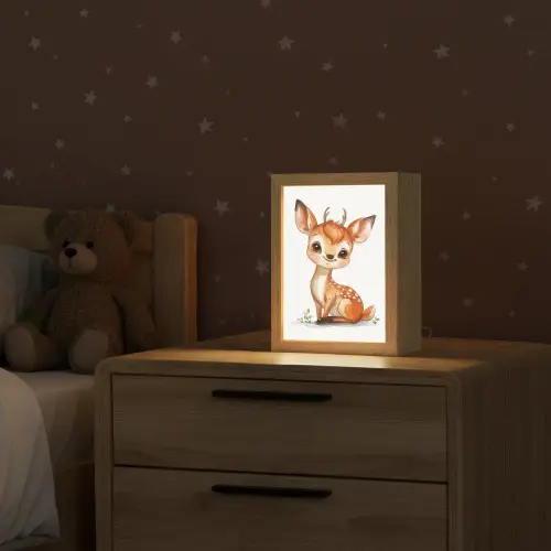 Hert - Baby - Dieren Light Box met kabel klein -sfeer1_kind