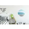 Zee - Koffiekopjes - Zomers Wandcirkel aluminium klein -kinderkamer