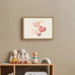 Harten - Rood - Roze - Zwevend Light Box met batterij (Wandlamp kind) middel -sfeer2_kind