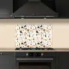 Terrazzo - Patroon - Wit - Terra keuken achterwand spatscherm klein 900 -sfeer1