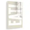 Eten - Decoratie - Beige - Wit plexiglas 5mm klein -zzzproduct_nieuw