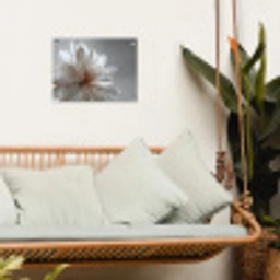 Bloem - Wit - Neutraal tuinposter los doek klein -sfeer7