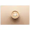 Koffie - Melkschuim - Lach - Beige poster papier klein -3d