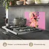 Vrouw - Bloemen - Paars - Abstract keuken achterwand spatscherm klein -usp_DE