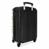 Terrazzo patroon roest oker NBS - Handbagage koffer - Volwassenen Unisex middel -achterkant