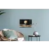 Maan - Cirkel - Goud Muursticker klein -plant