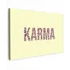Karma - Luipaardprint - Geel Tuinposter op houten frame 2 cm dik klein -3d