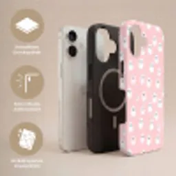 Spookjes - Patroon - Roze Toughcase MagSafe Apple iPhone 17 klein 1017 -USP_Lagen_DE