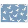 Vogels - Wit - Patroon Deurmat klein -zkaufland3d