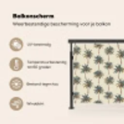 Palmbomen - Tropisch - Groen Balkonbeschermer Duitsland klein 596 -specs_NL