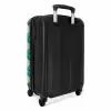 All smiles groen NBS - Handbagage koffer - Unisex middel -achterkant