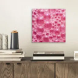 Roze - Schuim - Bubbels aluminium wit klein -sfeer1