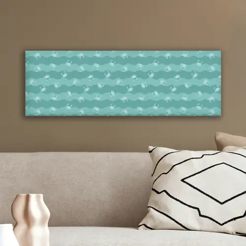 Zee - Dieren - Blauwe krab - Blauw canvas 2cm klein 828 -sfeer3