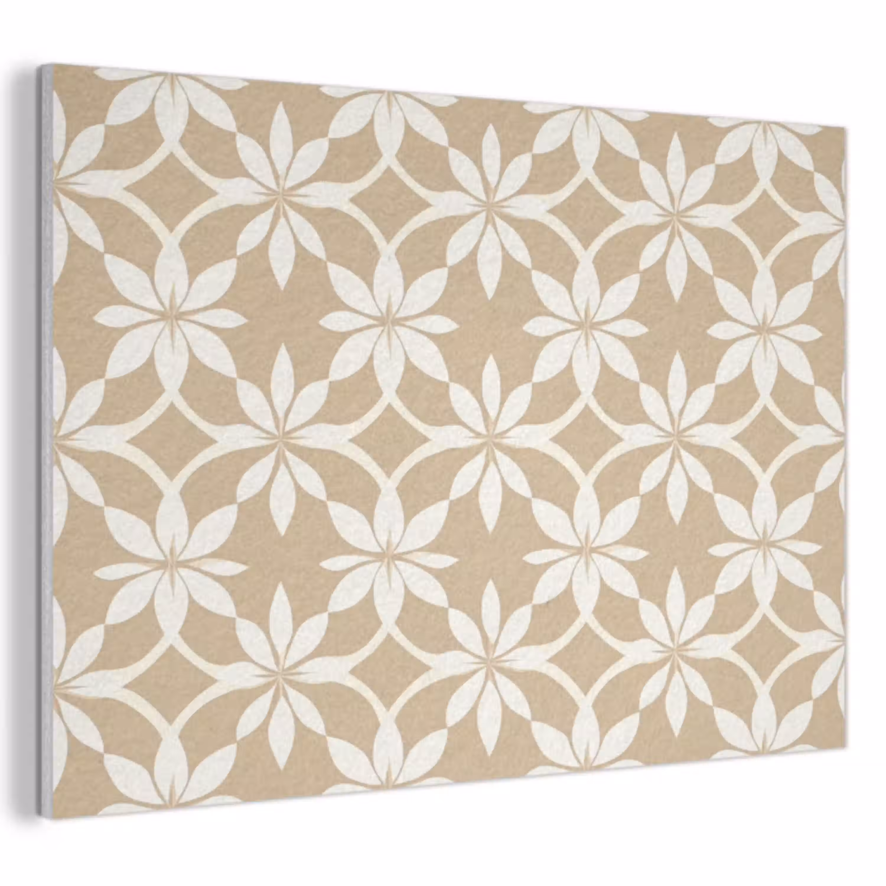 Bloemen - Patroon - Beige PET vilt klein 837 -3d