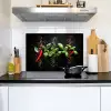 Chilipepers - Basilicum - Blaadjes - Rood Inductie beschemer met haakjes klein -sfeer2