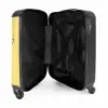Escar-Go - Geel NBS - Handbagage koffer - Unisex middel -binnenkant