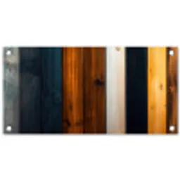 Hout - Planken - Donker - Warm tuinposter los doek klein -3d