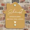 Mosterdgeel - Sierlijk Naambord Huisje klein -sfeer6