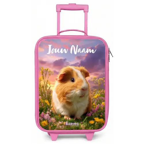 Cavia - Natuur - Dier Kinderkoffer - Roze klein -zz3dotto