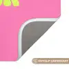 Roze - Groene bonjour - Organisch Badmat klein -USP_AntislipNL