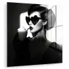 Vrouw - Zwart - Hart plexiglas 5mm klein -zzzproduct_nieuw