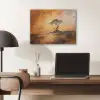 Boom - Landschap - Oranje PET vilt klein -sfeer5