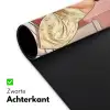 Roze - Retro - Vrouw Muismat XXL klein -sfeer2