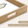 Huisje - Groen - Tekst - Liefdevol Dienblad Rechthoek middel -USP_HandgreepNL