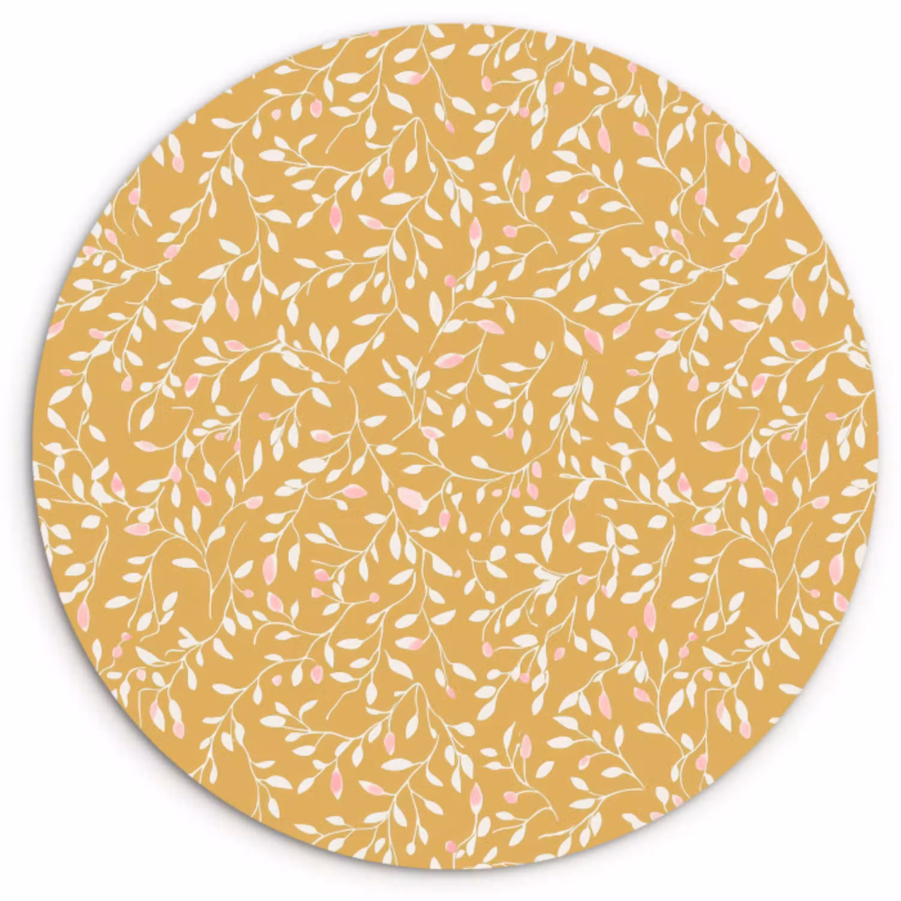 Takjes - Patroon - Oker Wandcirkel kunststof plaat 5mm dik klein 188 -3d