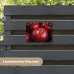 Rood - Appels - Fruit tuinposter los doek klein -sfeer3