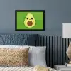 Avocado - Groen - Speels fotolijst zwart zonder passe partout klein -sfeer3