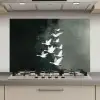 Vogel - Japandi - Groen keuken achterwand spatscherm klein -3d_website