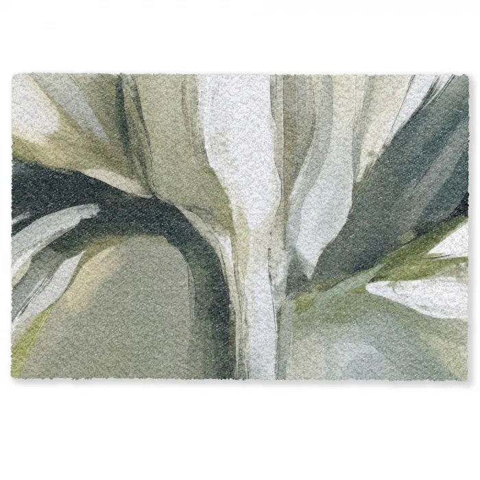 Natuur - Abstract - Groen - Penseelstreken Deurmat klein -zkaufland3d