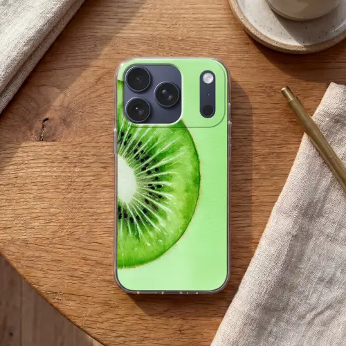 Kiwi - Groen - Fris Telefoonhoesje iPhone 17 Pro klein -sfeer1