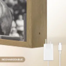 Springen - Paard - Zwart - Wit Light Box met batterij (Wandlamp) middel -USP_websiteoplaadbaarFR