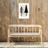 Bomen - Kerst - Zwart - Feest Tuinposter op houten frame 2 cm dik klein -sfeer4